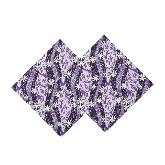 1 Yard Tiare Monstera Traditional Tattoo Poly Cotton Fabric Hawaiian Print 36 x 45in Width {2}