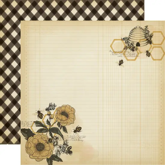 Honey Bee Double-Sided Cardstock 12"X12" {2}