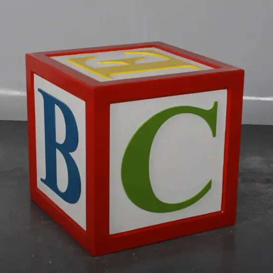 Letter Block Alphabet 24" Over Sized Statue {5}