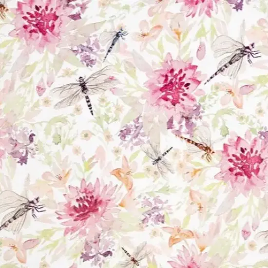 Multi Wild Dragonfly Digital Cuddle Elderberrry Fabric per yard {1}