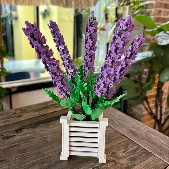 Lavender Potted Flower F07M9-5(101) {3}
