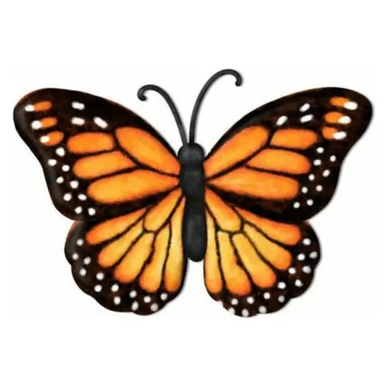 12" Metal Embossed Butterfly: Monarch {1}