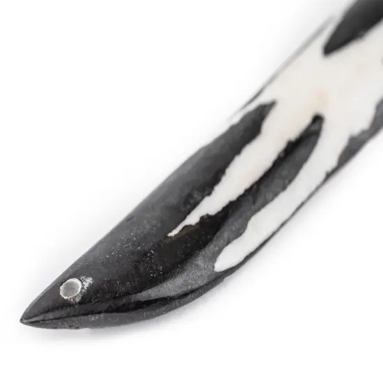 The Bead Chest Star Wing-Shaped Batik Bone Pendant (110mm) {4}