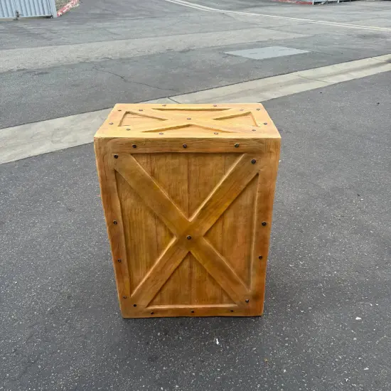 Big Resin Crate Statue {4}