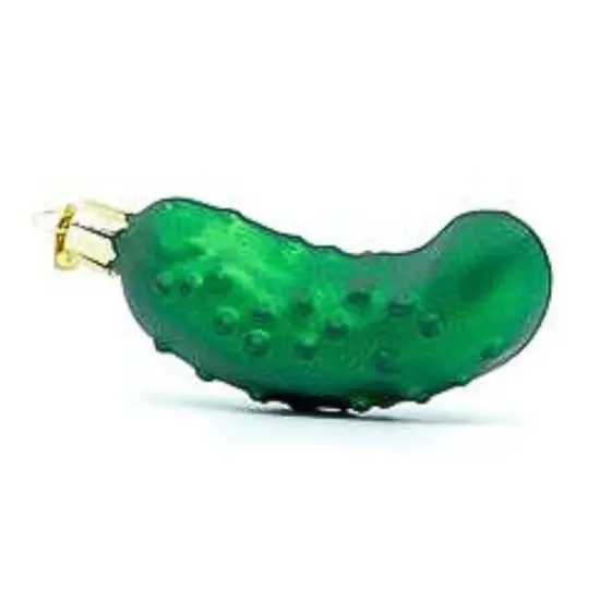 Old World Christmas 3.75 In Pickle Christmas Tree Ornament , Christmas Decor Owc Ornament Vegetable Fruit Green {3}