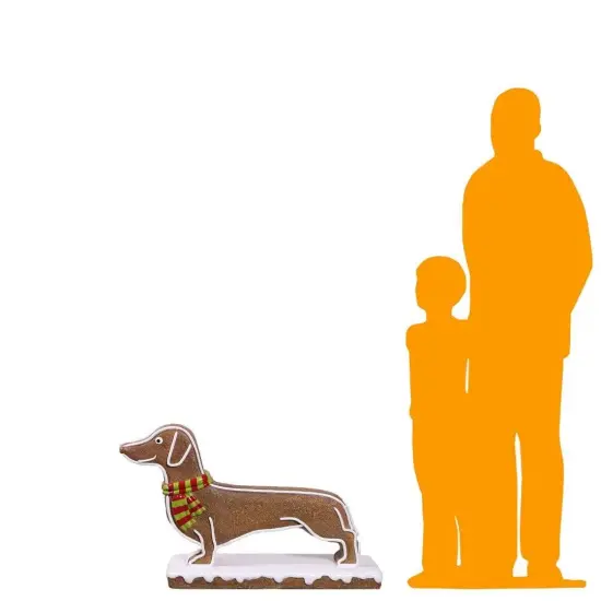 Dog Gingerbread Cookie Over Sized Statue {2}