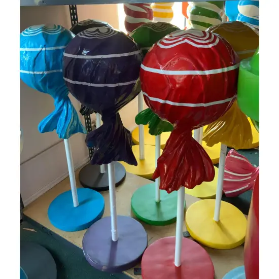 Purple Lollipop Over Sized Statue {4}