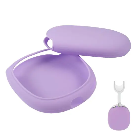Insten EarCups Protector Case For Airpods Max Headphone Cover, Soft Silicone Ear Cups Protective Skin Cushions, Headset Anti-Scratch Protection Accessories, Purple {1}