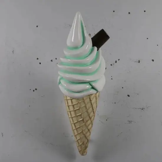 Hanging Soft Serve Mint Green Ice Cream Over Sized Statue {6}