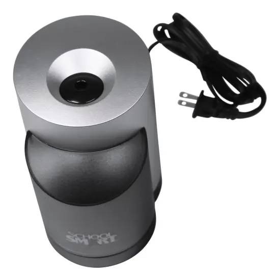 School Smart Vertical Electric Pencil Sharpener, 6 x 4 Inches, Black and Gray {6}