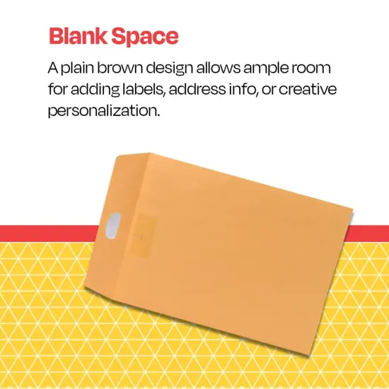 School Smart Multi Tak Clasp Envelopes, 6 x 9 Inches, Kraft Brown, Box of 100 {7}