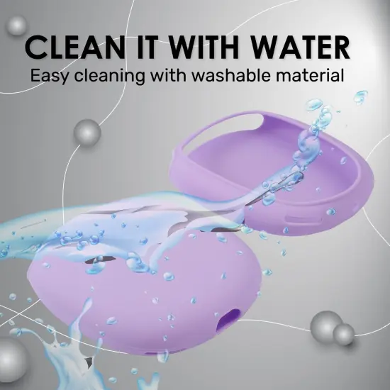 Insten EarCups Protector Case For Airpods Max Headphone Cover, Soft Silicone Ear Cups Protective Skin Cushions, Headset Anti-Scratch Protection Accessories, Purple {4}