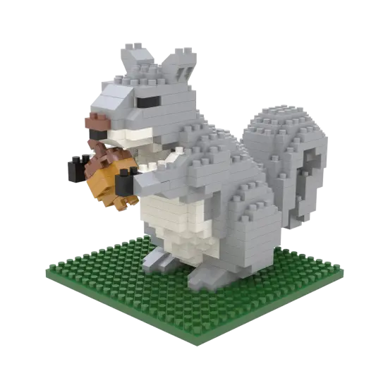 Mini Building Blocks - Gray Squirrel {3}