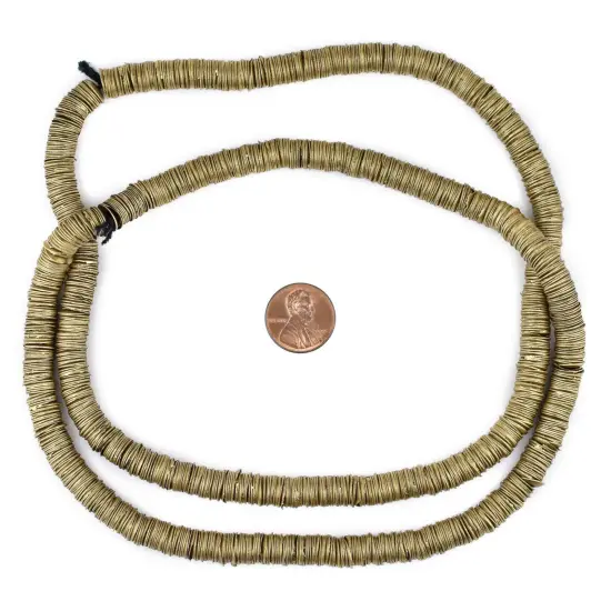 The Bead Chest Brass Interlocking Crisp Beads (8mm) {2}