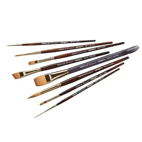 KINGART Finesse&trade; Gift Box Brush Set, 8 pc {3}
