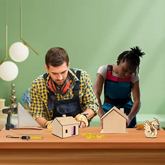 PlankKers Basswood Sheets 12"x8"x1/16 (6 Pack)- Thin Balsa Wood Sheets for Craft, Laser, Wood Burning, DIY Projects- Unfinished Plywood Sheets with Smooth Surfaces Can Be Cut and Painted to Any Shape {3}