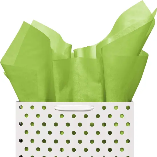 120 Sheets of Tissue Paper - 15" x 20" Packing Paper Sheets for Moving - 10lb Wrapping Paper - Newsprint Paper for Packing, Gift Wrapping, Moving Supplies & Protecting Items Lime Green {4}