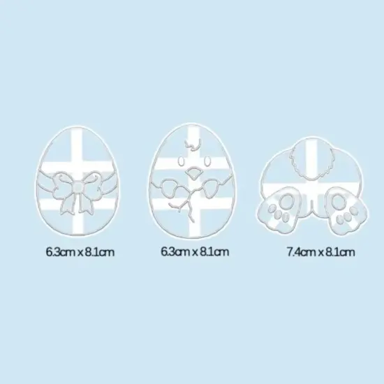 EasterEgg Chick Bunny Cookie Cutters {5}