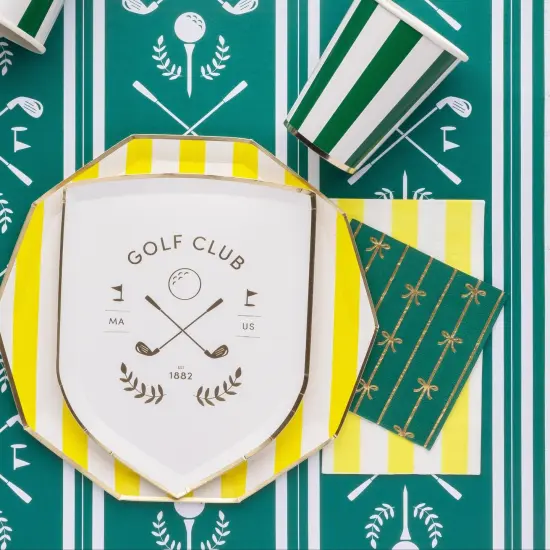 SOLEIL YELLOW SIGNATURE CABANA STRIPE GUEST TOWELS {6}