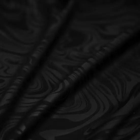 Marble Foil Printed Nylon Spandex Superflex Fabric White/Light Gold {6}