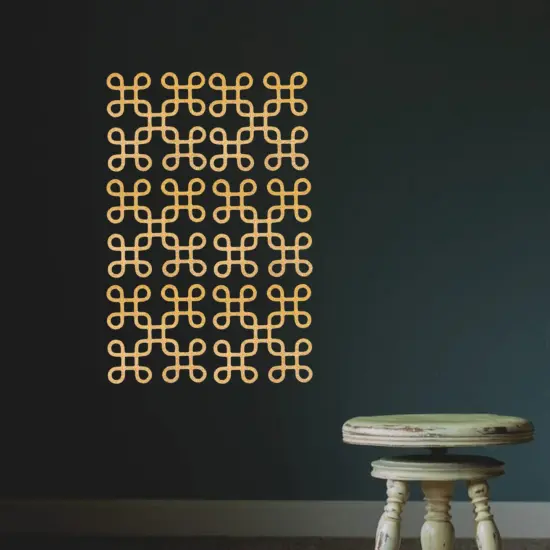 Small Muggu Kolam Cutout Diy Indian Backdrop Traditional Wall Decorations Home Office Decor Puja Mandir Rangoli Pooja Decor Religious Cutout Spiritual Housewarming Gift Golden {4}