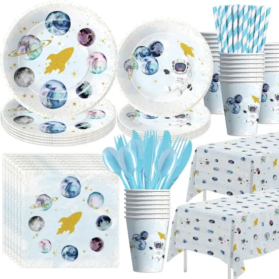 Space Theme Party Supplies For Boy {1}