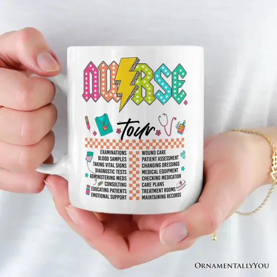 Nurse Life Tour Mug, Medical Worker Gift {4}