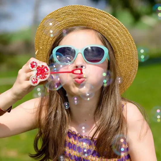 24Pcs Glitter Mouse Ear Bubble Wands for Kids {2}