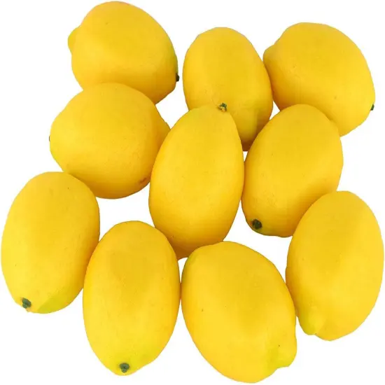 10pcs Artificial Lemons - (Big Size, Yellow) {1}