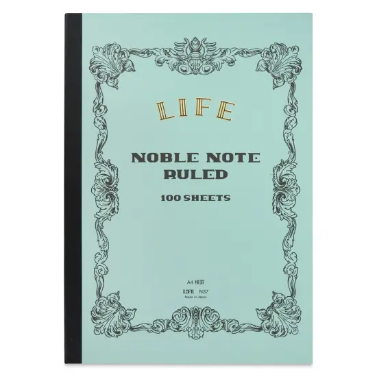 Life Noble Notebook - 8" x 12", A4, Blue, Ruled {1}