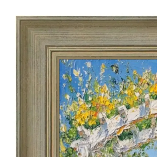 Traditional Aged Silver Scoop Picture Frame 12x24 frame {2}