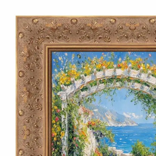 Wide Gold Ornate Floral Picture Frame 16x20 frame {2}