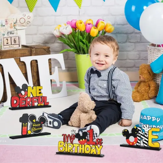 Mouse 1st Birthday Party Supplies 1st Table Centerpieces {3}