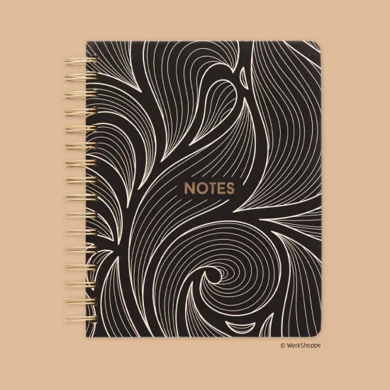 Leaf Tiles Spiral Notebook, Hardcover Journal {1}