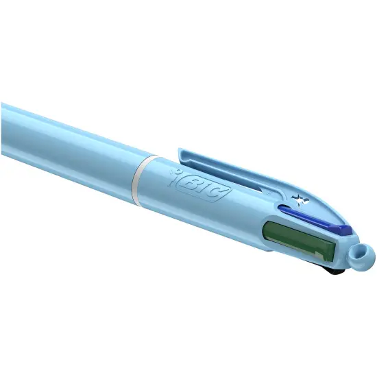 BIC 4 Color Pastel Ballpoint Pens Medium Point (1.0 mm) - Assorted Classic Ink Colors, Pack of 12 {5}