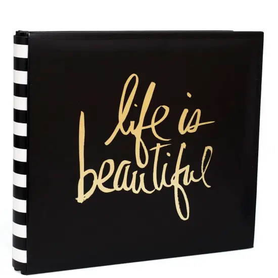 Heidi Swapp Storyline2 Post Bound Album 12"X12"-Gold Life {2}