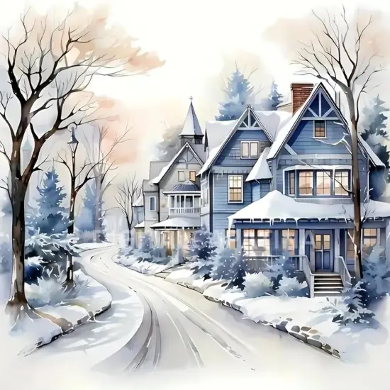 5D Winter Diamond Painting Kits for Adults Beginners {1}