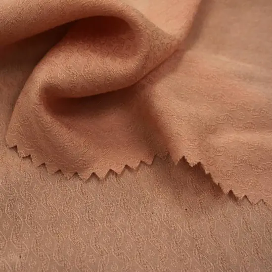 1 Yard Rayon Jacquard Fabric Diamond Peach Lightweight Draping Apparel Dress Material 53 54 Inch Width {1}