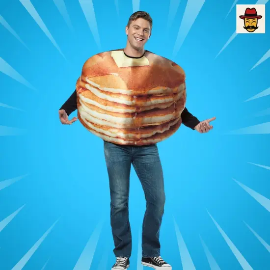 Get Real Stacked Pancakes Costume Funny Breakfast Tunic {2}