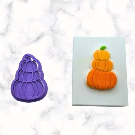 Three Pumpkins Cutter and Stamp {1}