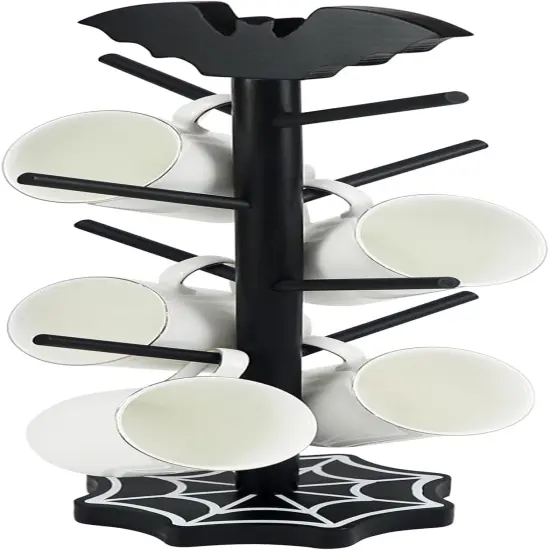 Bat Mug Holder Tree - 8 Hooks {1}