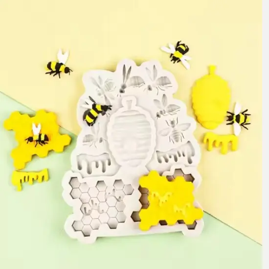 Bee Theme Silicone Mold {4}