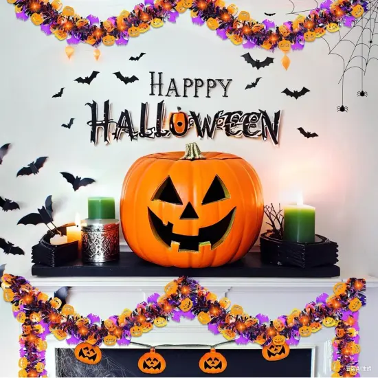 50 Ft Halloween Tinsel Garlands {3}