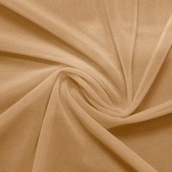 1 Yard 36" x 60" Power Mesh Fabric Skin Tones and Neutrals Colors Brown Sugar {2}