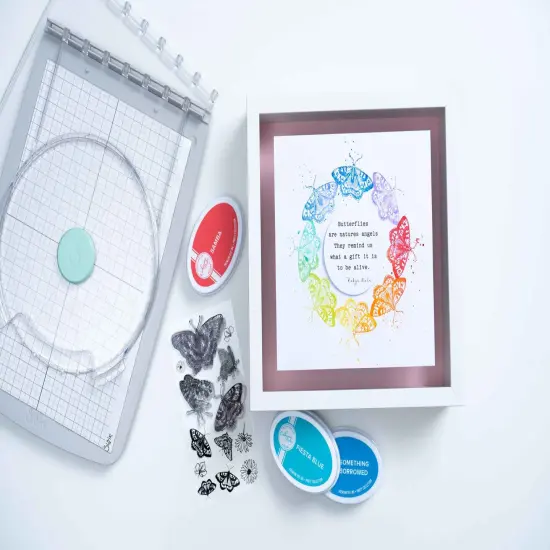 Sizzix Clear Stamp Set By Lisa Jones-Nature Butterflies {5}