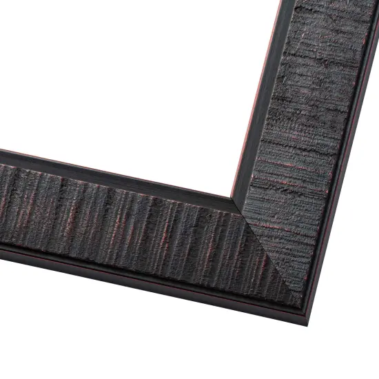 Distressed Brown Picture Frame - UV Acrylic, Foam Board Backing, Hanging Hardware {2}