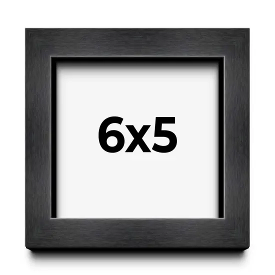 Photo Size Minimalist Grey Picture Frame - UV Acrylic, Foam Board Backing, Hanging Hardware {1}