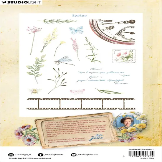 Studio Light Jenine's Mindful Art Wild & Free Clear Stamp-Nr. 672, Sprigs {3}