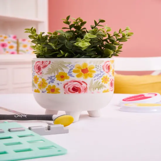 Sizzix A6 Layered Stencil 4/Pkg-Abstract Blooms {4}