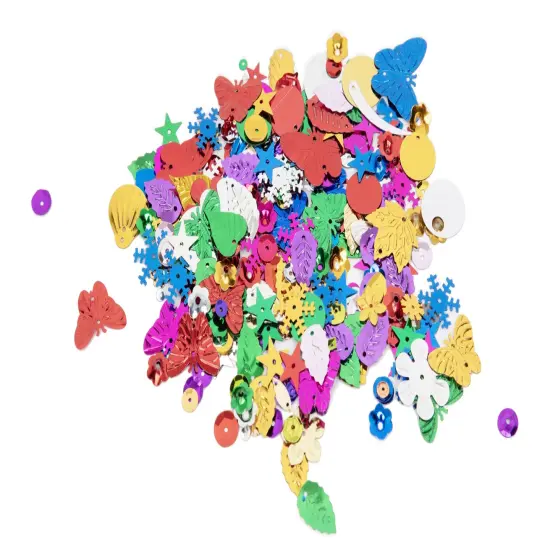 CousinDIY Crystal Sequins 1oz-Floral Shapes {5}